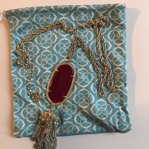 Kendra Scott Rayne necklace in maroon